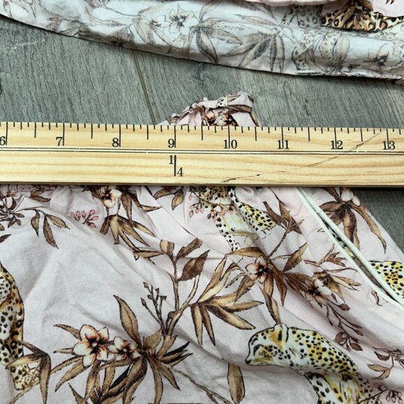 Generation Love Pink Leopard Botanical Print Pajama Short Set Size Small - Picture 4 of 9